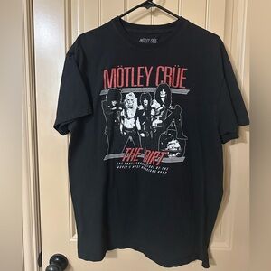 Motley Crue The Dirt Story of the Band T-Shirt size Large L Black EUC